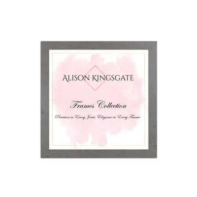 Modern Picture Frame 35x35cm Grey Marble for Home & Office Decor